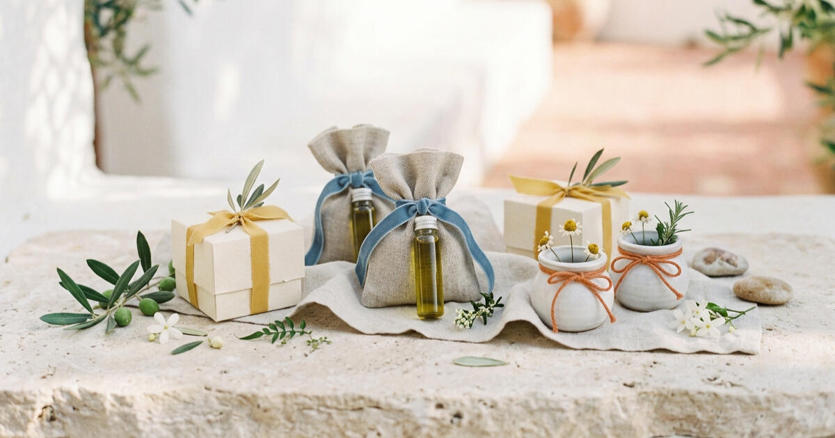 Detalles de boda presentados con una estética natural y cuidada